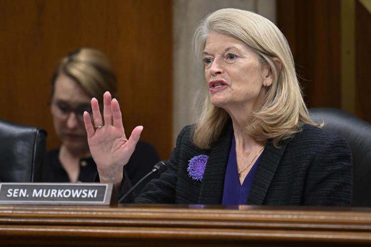 Senate Committee on Appropriations Subcommittee on Department of Interior, Environment, and Related Agencies Chair Lisa Murkowski questions Douglas Burgum, Secretary Department of the Interior at the Dirksen Senate Office Building on May 21, 2025, in Wa...