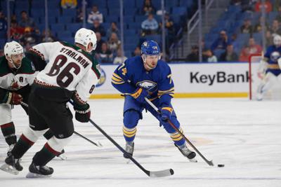 Sabres Coyotes third