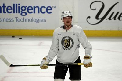 Vegas Golden Knight Eichel practice