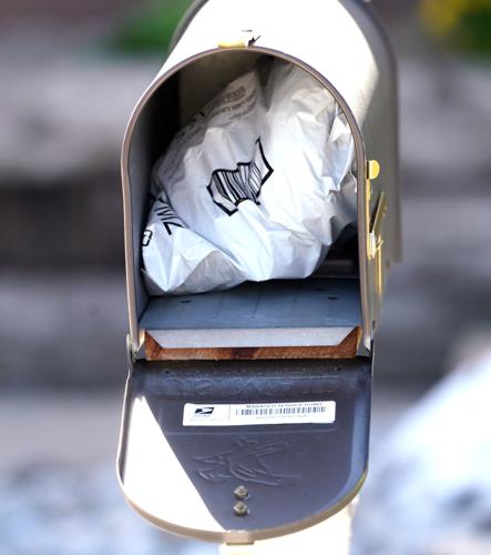 A freshly loaded mailbox in suburban Denver.