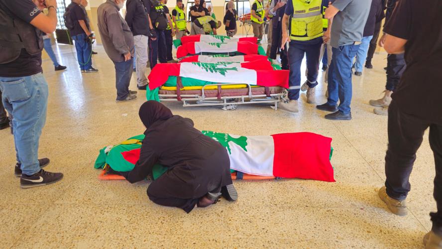 Lebanese mourn victims of Israeli strike on Burj al-Shamali