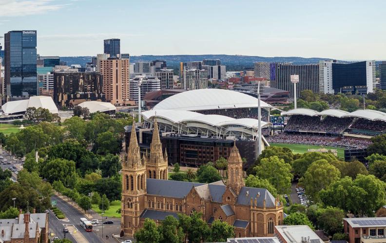 An overhaul of the Adelaide Oval sports venue into a multipurpose stadium seating more than 50,000 people invigorated the nearby downtown.