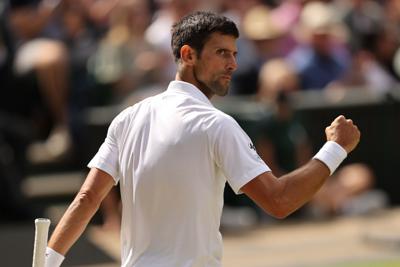 Novak Djokovic gets Wimbledon title defense off the ground with battling win