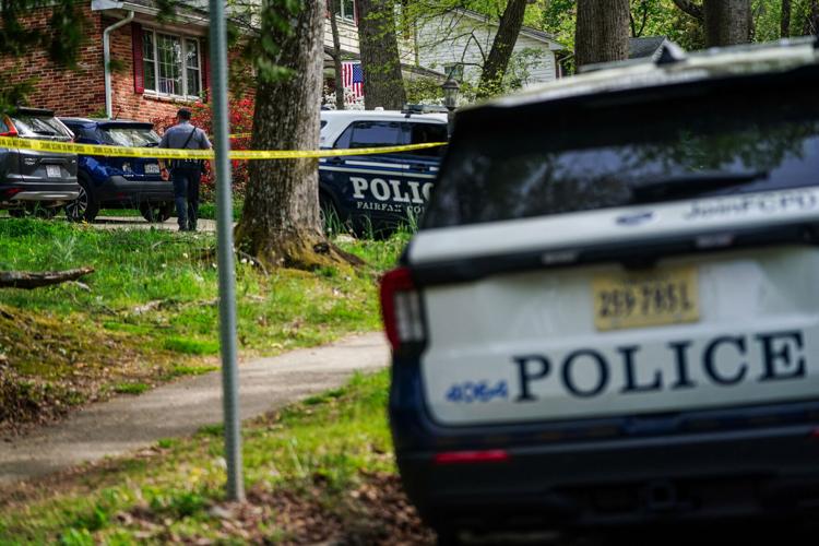 Police at the home of former Virginia Lieutenant Governor Justin Fairfax, after he shot and killed his wife Cerina Fairfax and himself, according to police