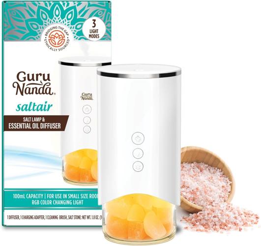 Guru Nanda Saltair lamp and essential oil diffuser