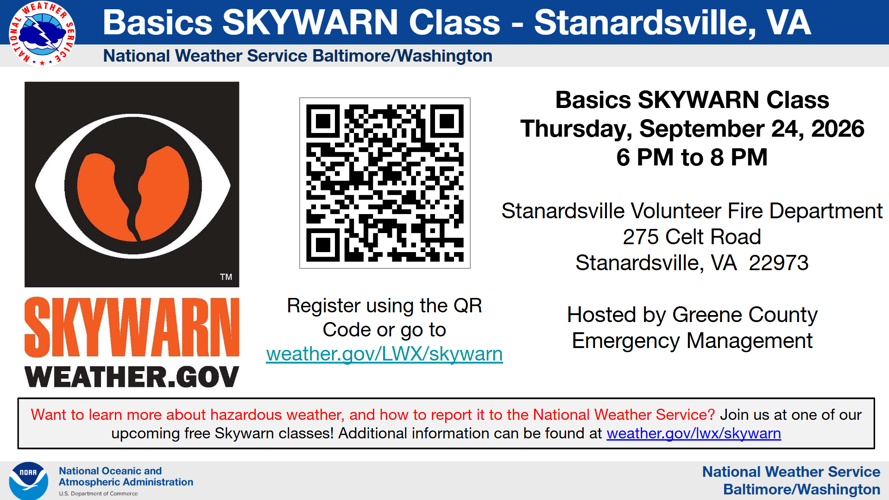 Basics SKYWARN Class Sept 24