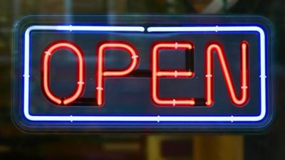Open sign