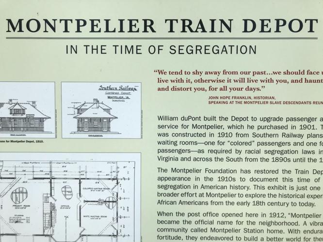 Montpelier Station history exhibit
