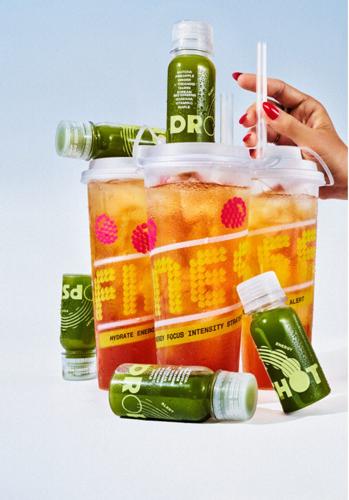 Dropshot and Finesse, two signature tournament energy drinks launched by the Korean fried chicken restaurant COQODAQ