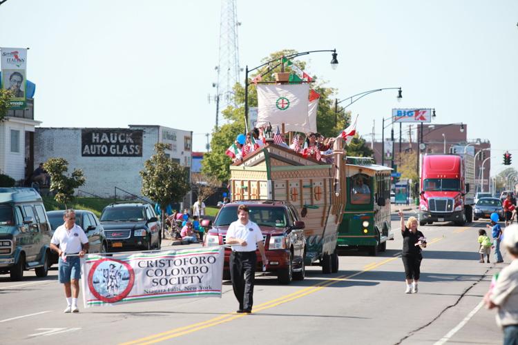 Local Columbus Day Parade  Scull