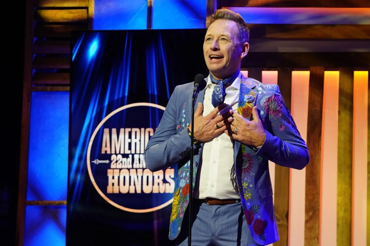 Silas House speaks onstage for the 22nd Annual Americana Honors& Awards at Ryman Auditorium on Sept. 20, 2023, in Nashville, Tennessee.