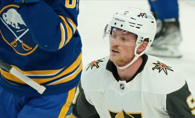 Vegas Golden Knights center Jack Eichel returns to Buffalo