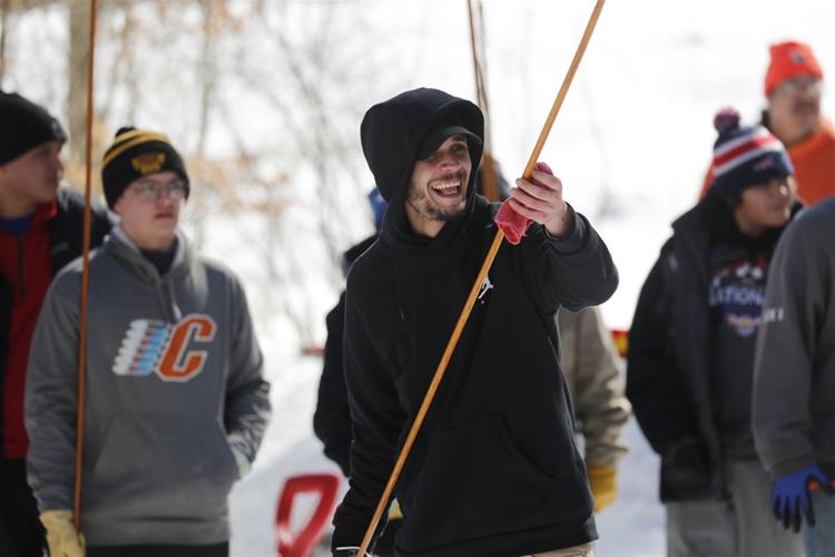 The ancient winter sport of snow snake