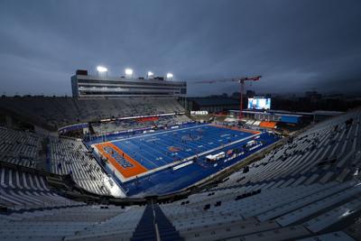 Albertsons Stadium before a game between the UNLV Rebels and the Boise State Broncos on Dec. 5, 2025, in Boise, Idaho.