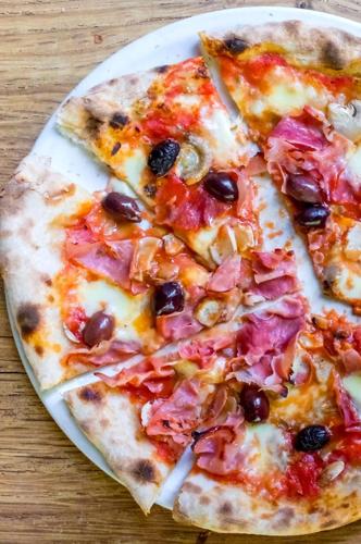 The capricciosa pizza at University City.