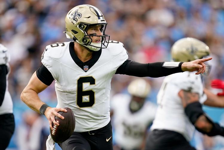 The Saints went 5-4 in the nine starts that Tyler Shough made in 2025.
