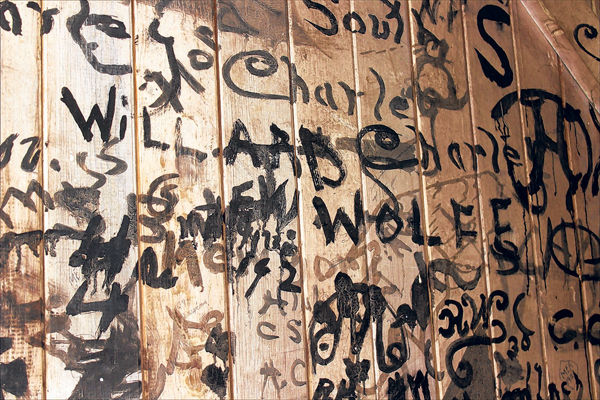 Herb House-wall of initials.jpg