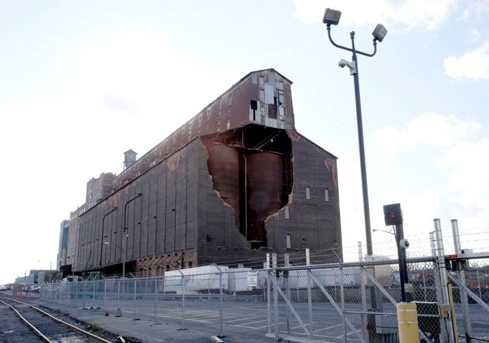 Great Northern grain elevator damage