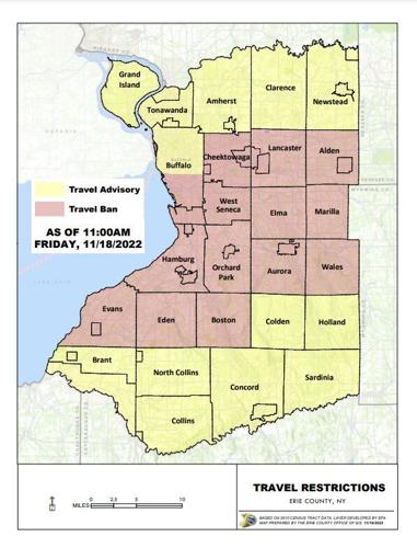 Updated travel ban map