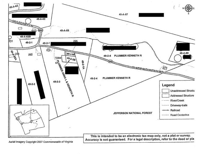 Glade Mountain Road Tax map