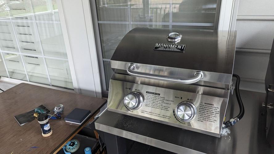 The Monument Grills Tabletop Propane Gas Grill is the best compact gas grill.