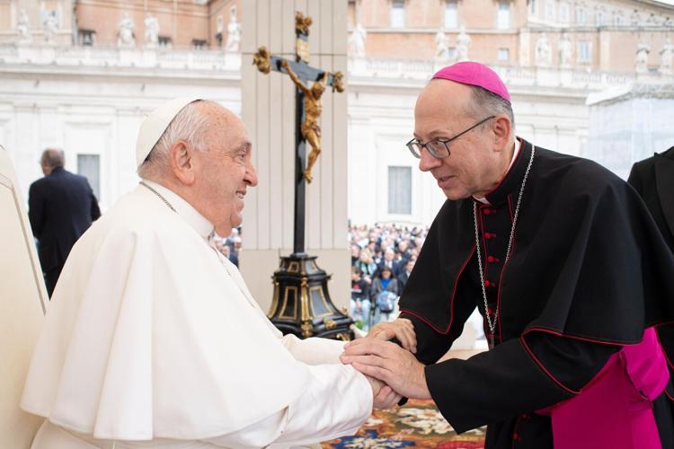 Pope Francis and Bishop Knestout
