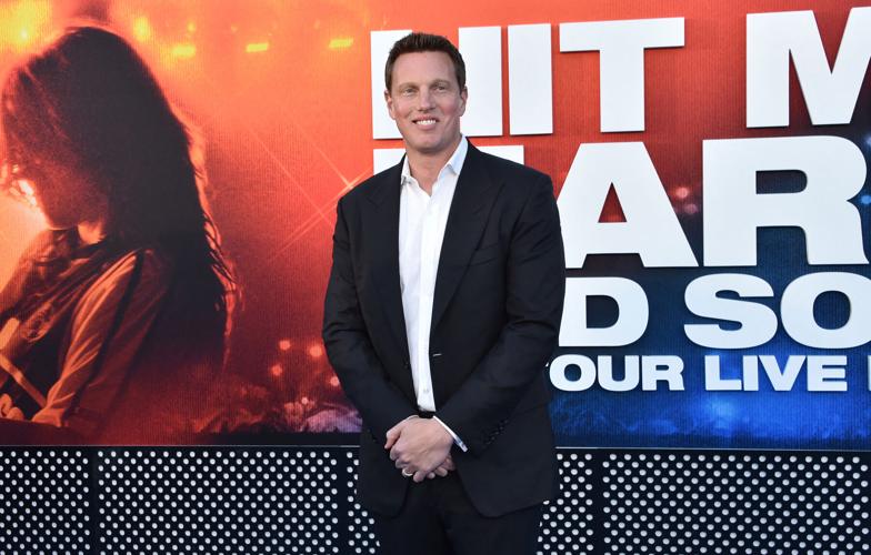 CEO of Paramount Skydance David Ellison attends the premiere of Paramount Pictures' "Billie Eilish- Hit Me Hard and Soft: The Tour" at Village Theatre in Westwood, California, on May 6, 2026.