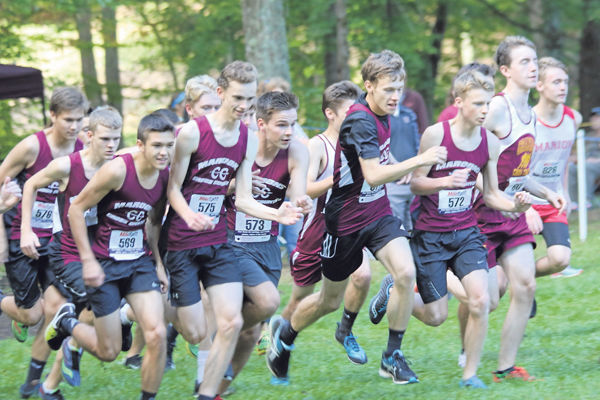 cross country GW boys walker's run