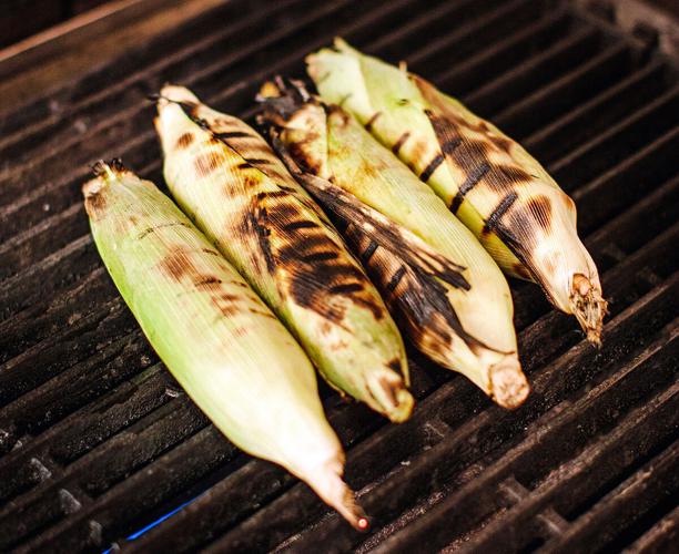 Corn on grill