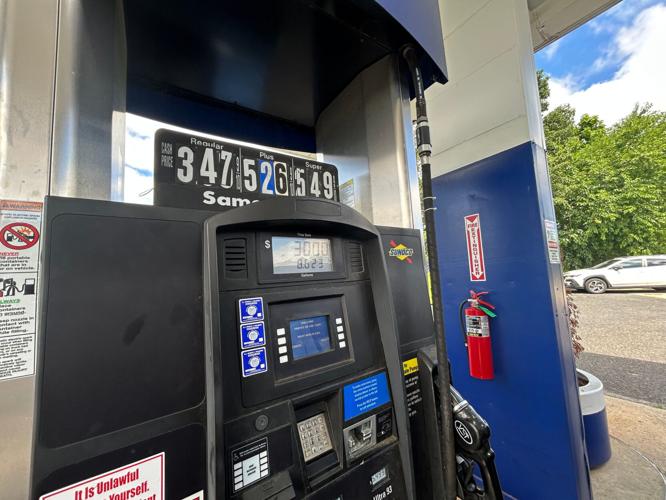 Gas was $3.47 a gallon for regular at the Freedom Fuel station in West Berlin, New Jersey on July 8.