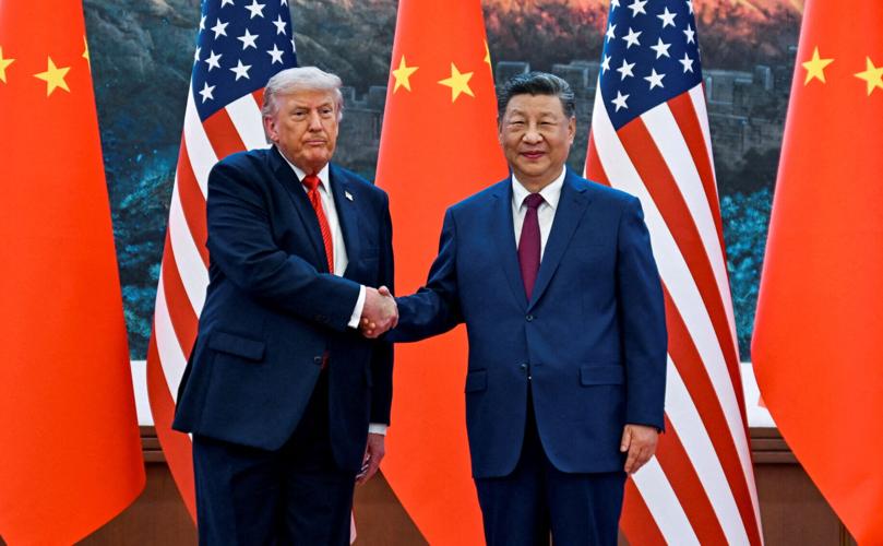 FILE PHOTO: FILE PHOTO: U.S. President Donald Trump visits China