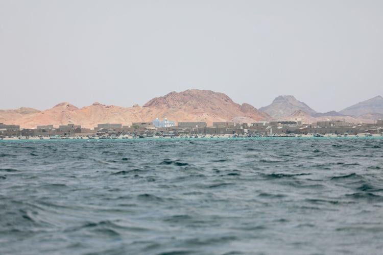 Views of Bab el-Mandeb strait as Yemen's Iran-aligned Houthis join Iran conflict