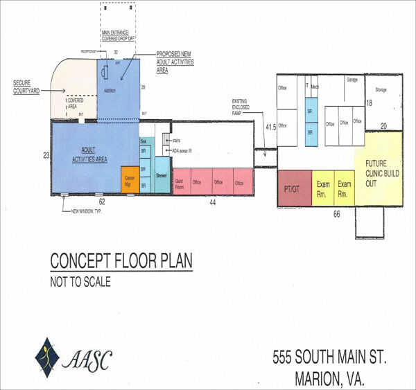 Elder care floor plan