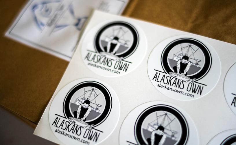 Alaskans Own stickers