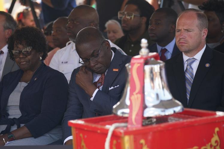 Mayor Brown at memorial