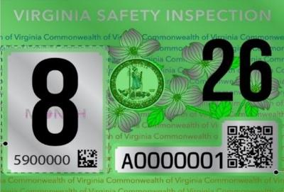 Inspection sticker