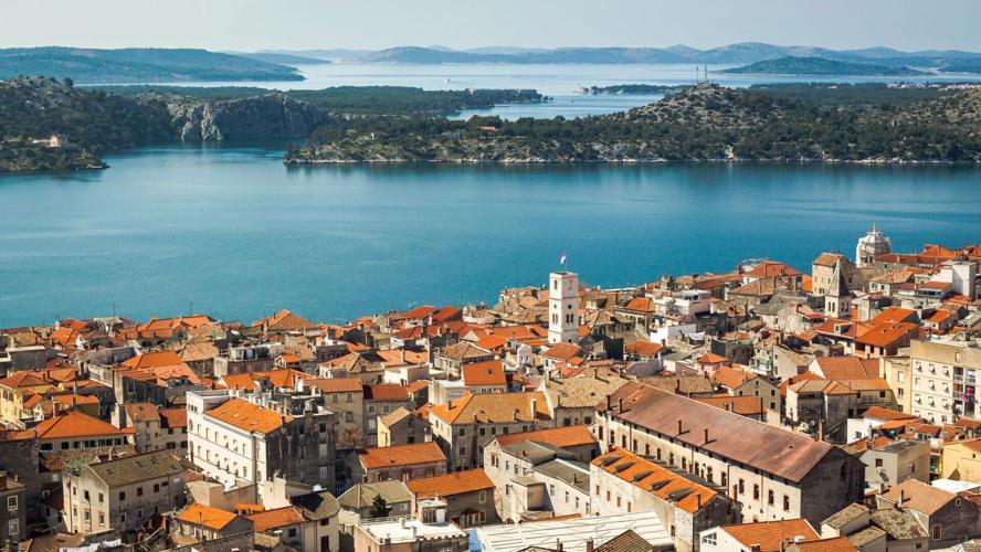 Šibenik is a medieval city known for its narrow little cobblestone streets.