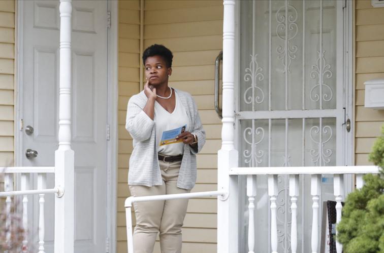 India Walton campaigning