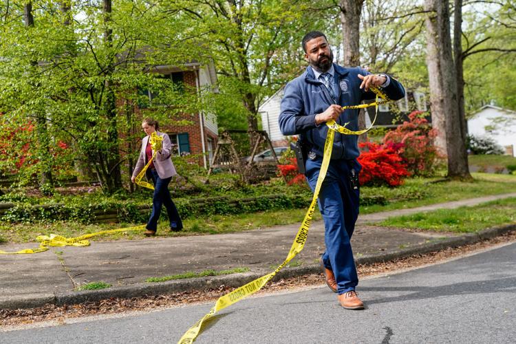 Police at the home of former Virginia Lieutenant Governor Justin Fairfax, after he shot and killed his wife Cerina Fairfax and himself, according to police