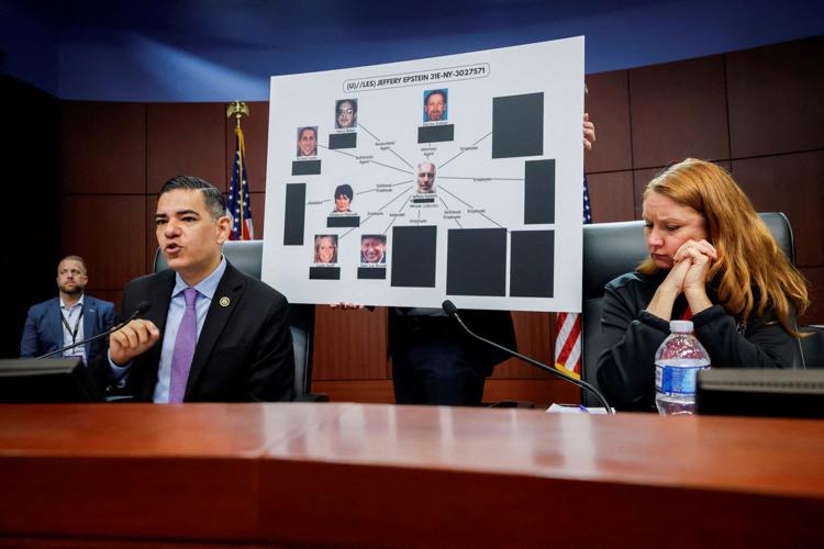 FILE PHOTO: House Oversight Democrats hold field hearing on Epstein, in West Palm Beach