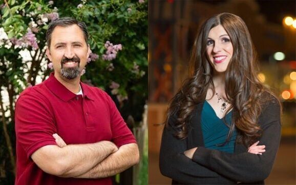 Bill Woolf and Danica Roem side-by-side 2023