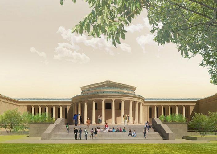 Albright Knox rendering