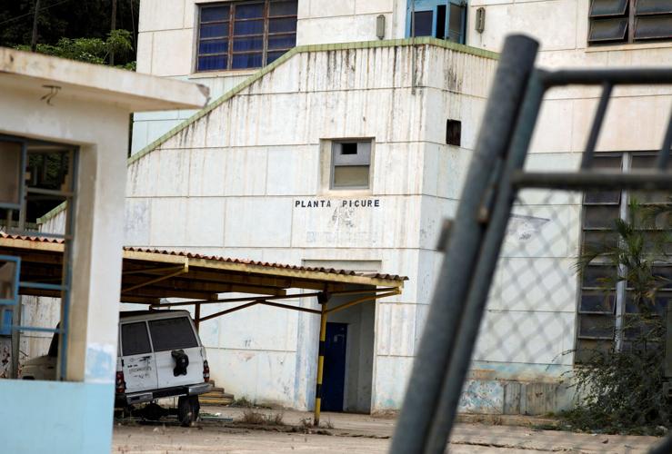 Office buildings of the thermoelectric plant of the Josefa Joaquina Sanchez Bastidas Complex are seen in Catia la Mar, Venezuela