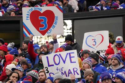 Bills Patriots Love for Damar Hamlin