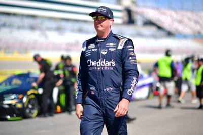 Mar 14, 2026; Las Vegas, Nevada, USA; Richard Childress Racing driver Kyle Busch (8) during qualifying at Las Vegas Motor Speedway. Mandatory Credit: Gary A. Vasquez-Imagn Images