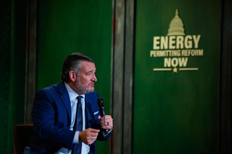 U.S. Sen. Ted Cruz speaks during a conference on Energy Permitting Reform at The Stack at Municipal Light Plant on Sept. 3, 2026