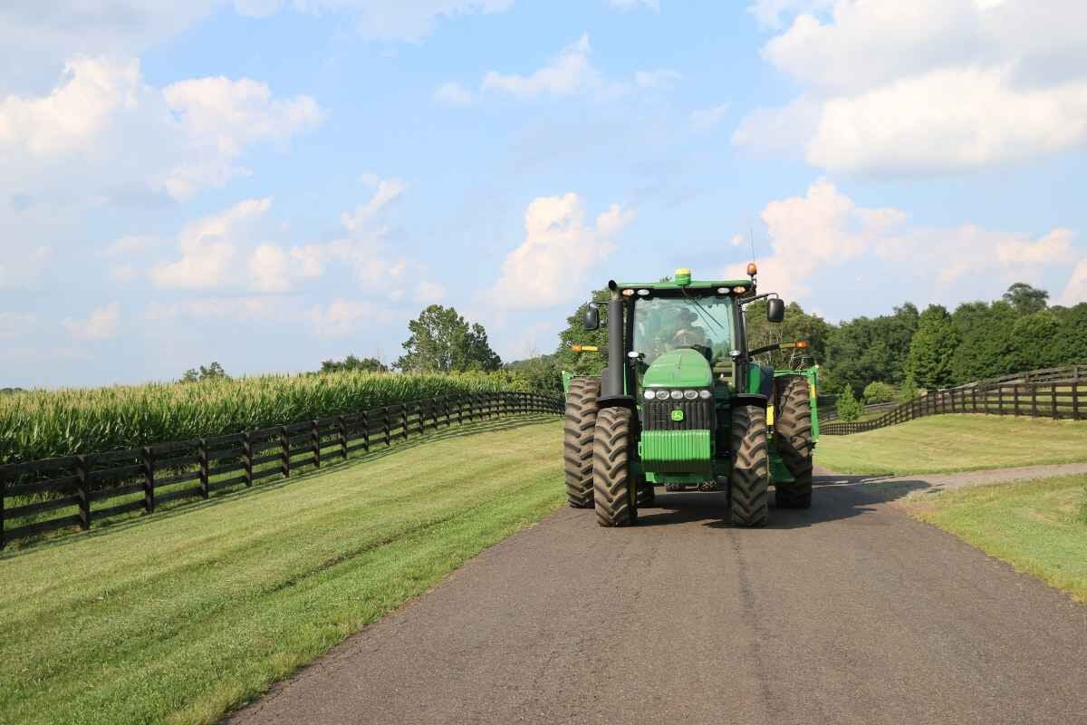 Prioritize safety when encountering farm equipment during harvest season