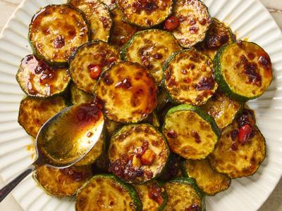 Chili crisp zucchini