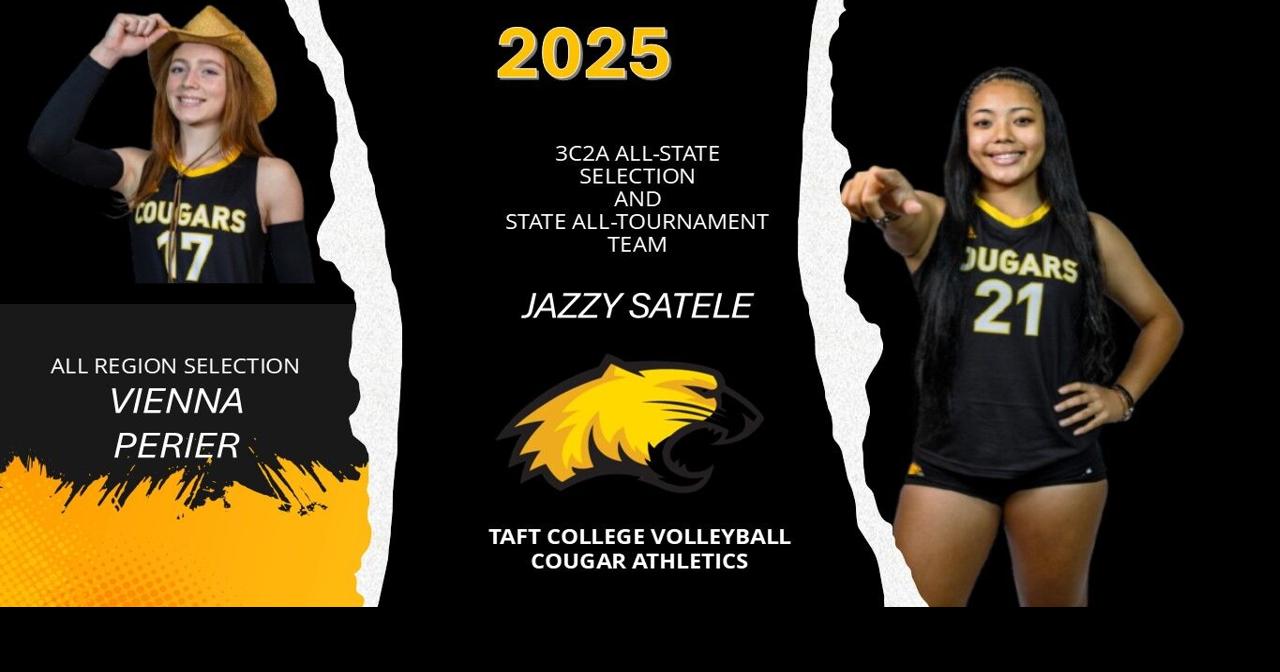 Taft College Volleyball’s Satele and Perier earn All-State postseason honors