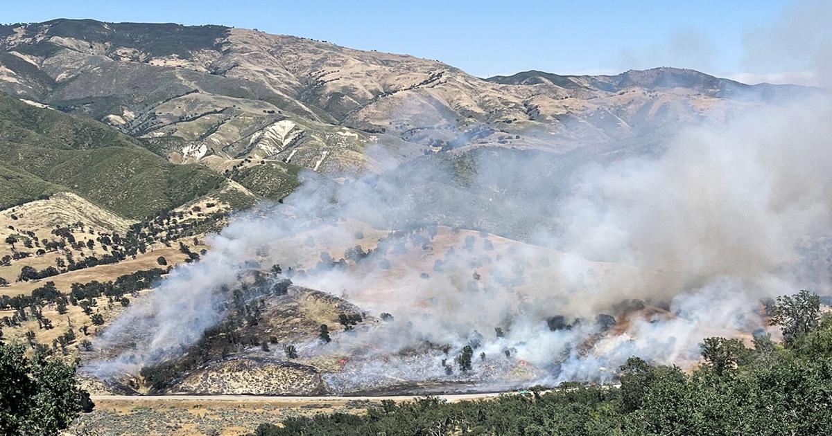 Brush fire burns on Highway 166 near Rock Front Ranch | News ...